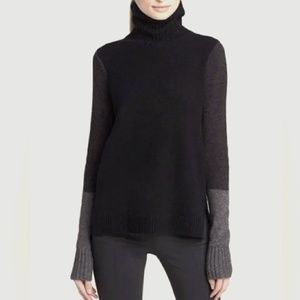 NWT Vince Cashmere Colorblock Turtleneck Sweater